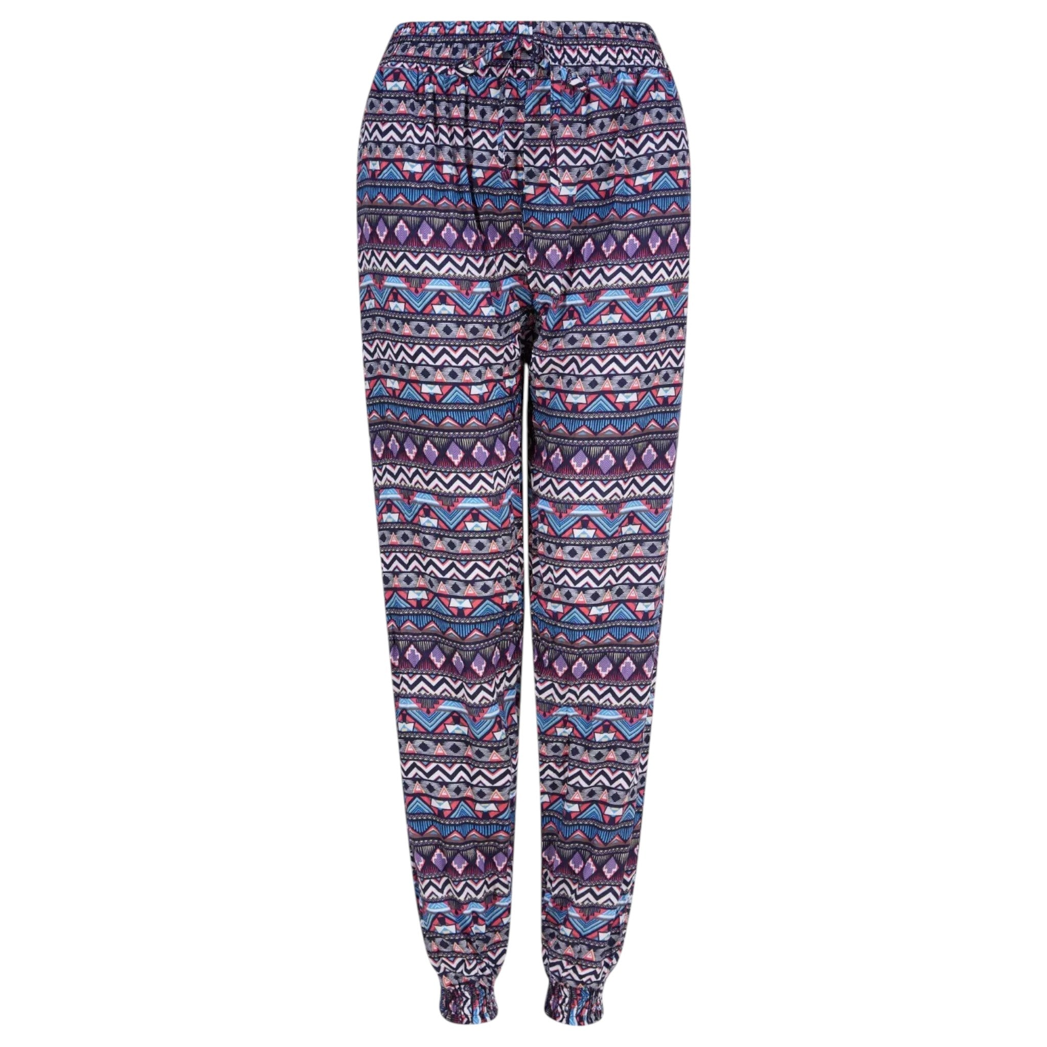 Ladies Aztec Printed Palazzo Trousers